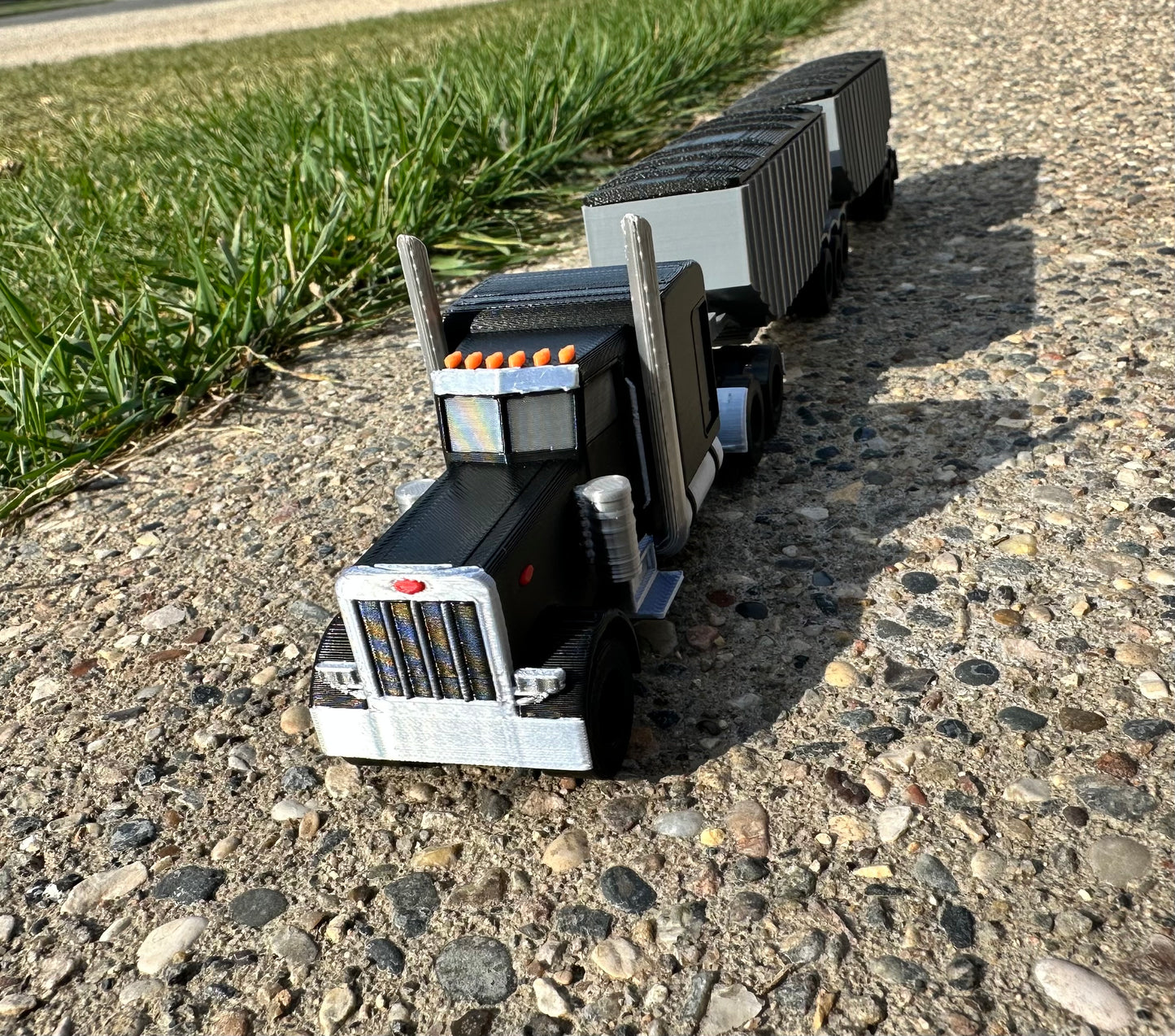 Semi w/ Super B Trailers