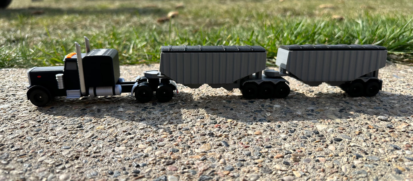 Semi w/ Super B Trailers