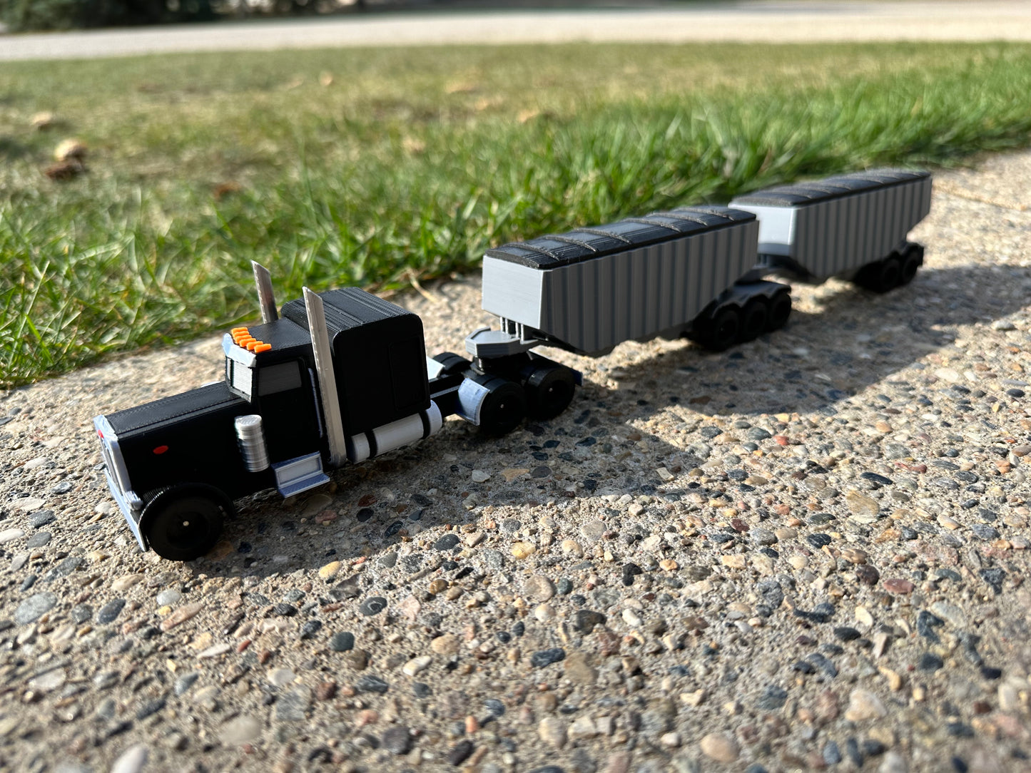 Semi w/ Super B Trailers