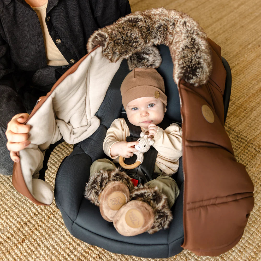 Winter Car Seat Cover (Chocolate)