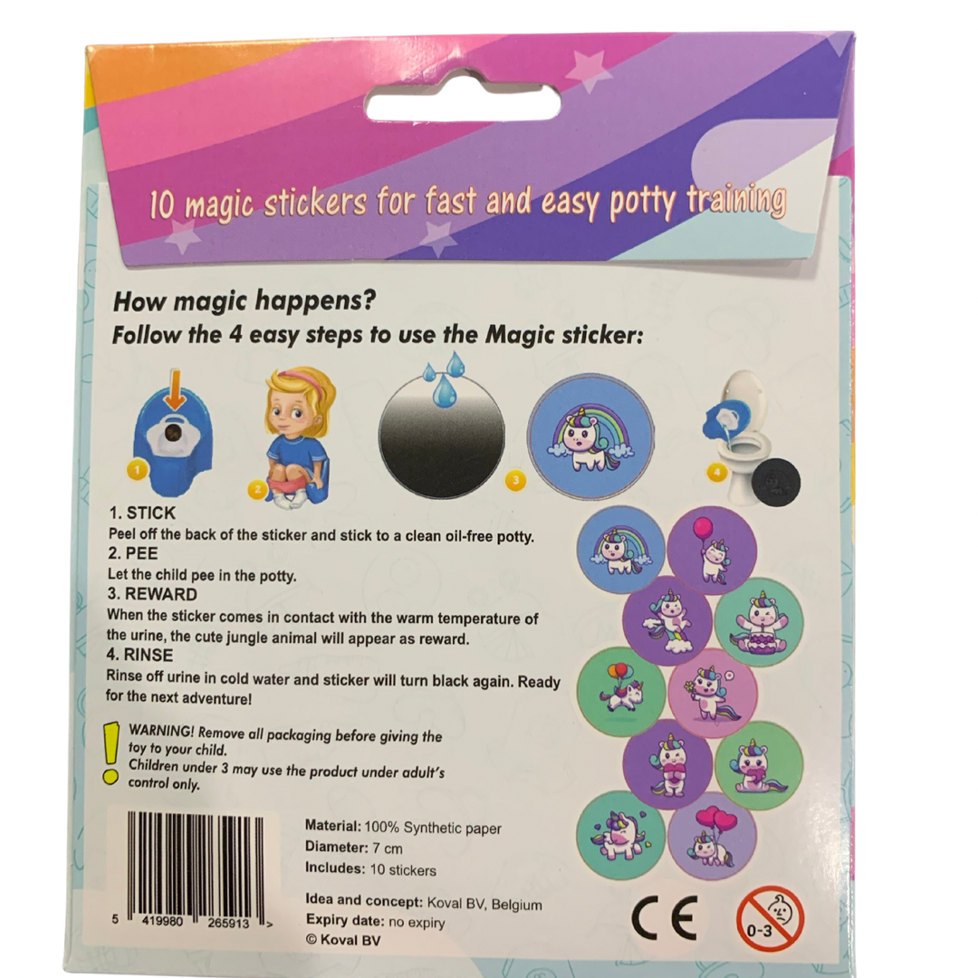 Potty Stickers - Unicorn