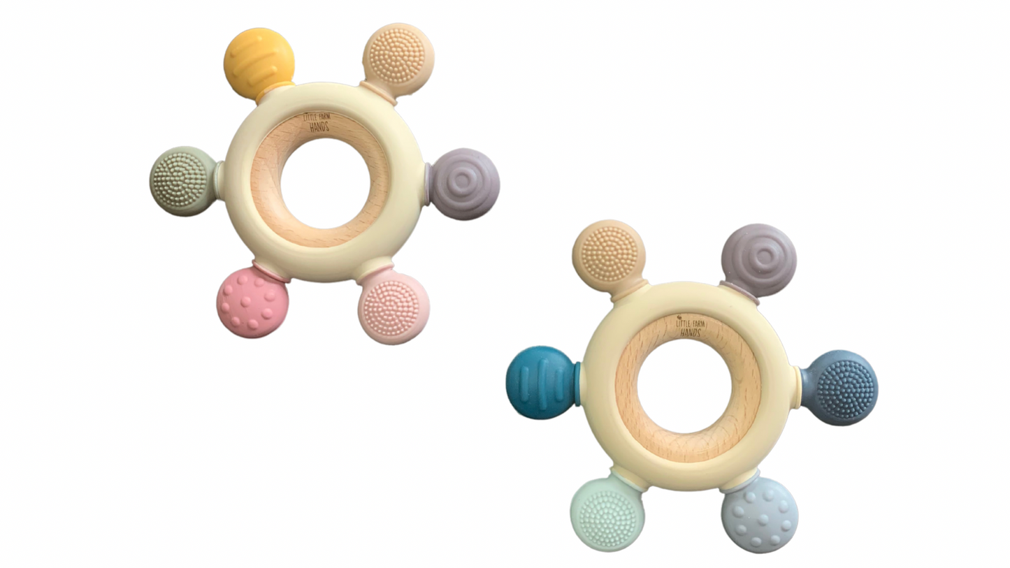 Little Farm Hands - Silicone/Wooden Teether