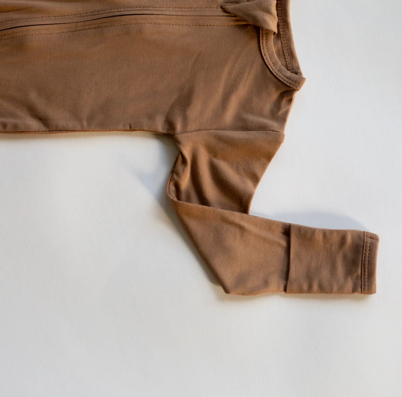 Pip & Phee - Bamboo Footed Sleeper (Caramel) moon