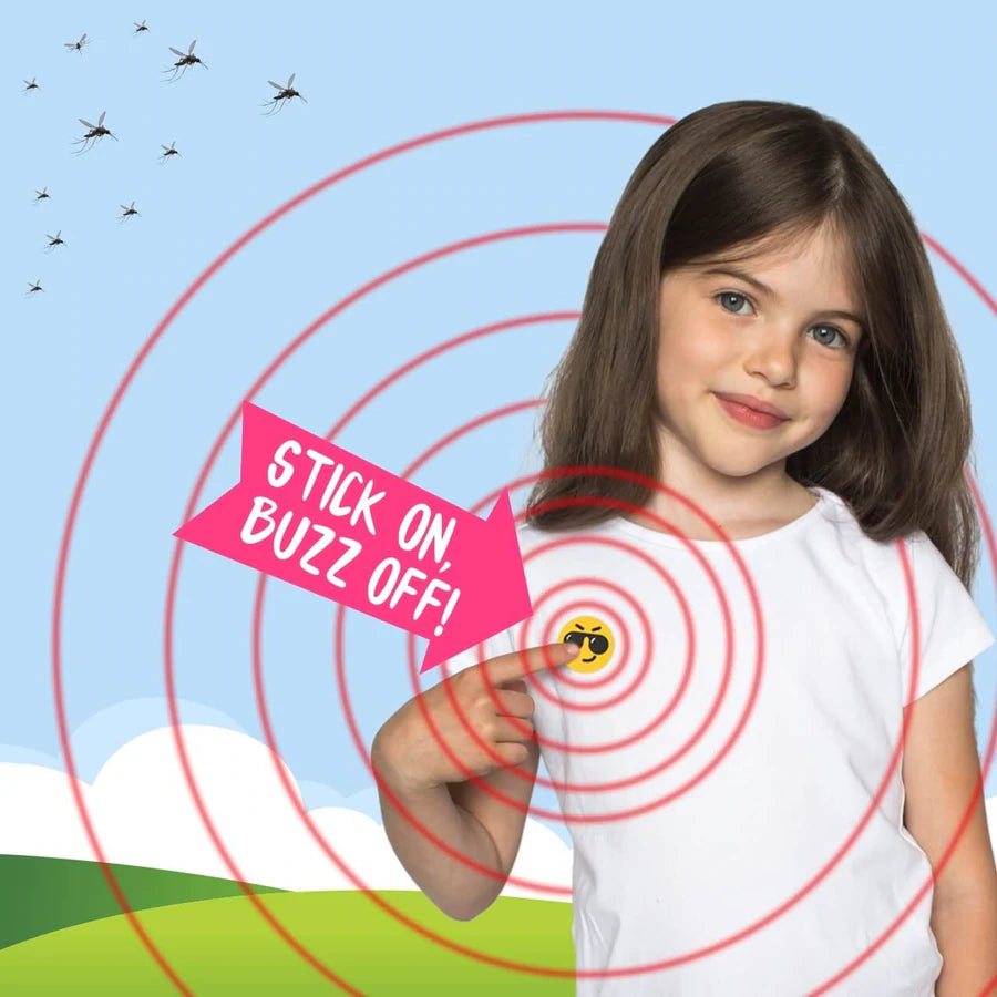 Buzz Patch Sticker on Child