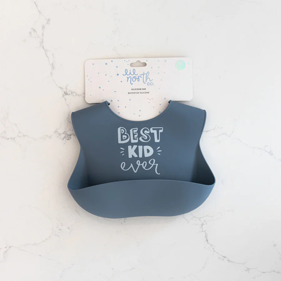 BEST KID EVER SILICONE BIB