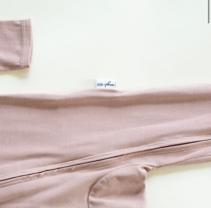 Pip & Phee - Bamboo Footed Sleeper (Blush)