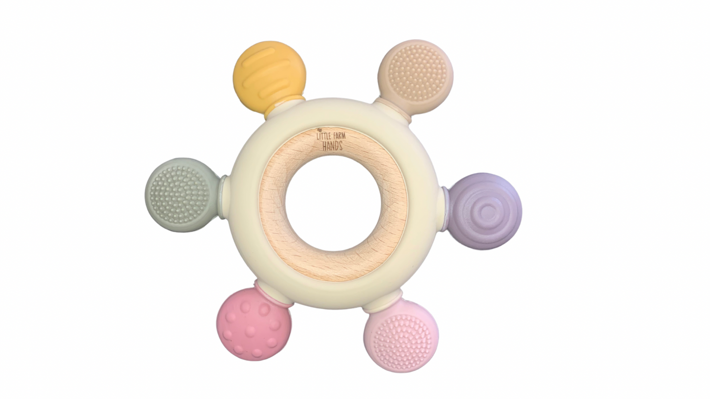 Little Farm Hands - Silicone/Wooden Teether
