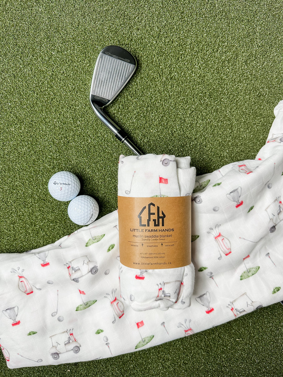 Who’s Your Caddy? Muslin Swaddle