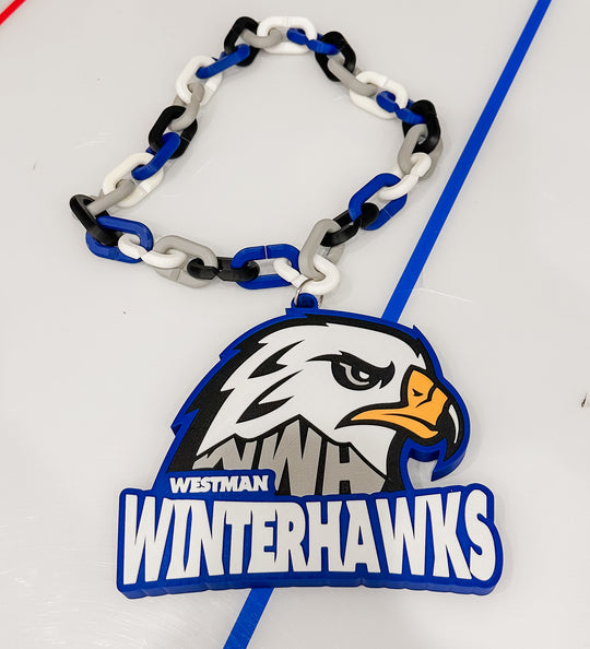 Oversized Custom Team Logo Hockey Pendant Chains