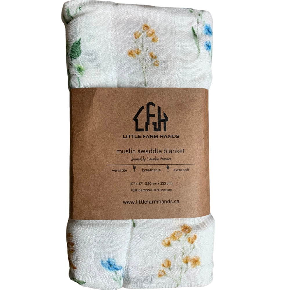 Farmer’s Daughter Floral Muslin Swaddle