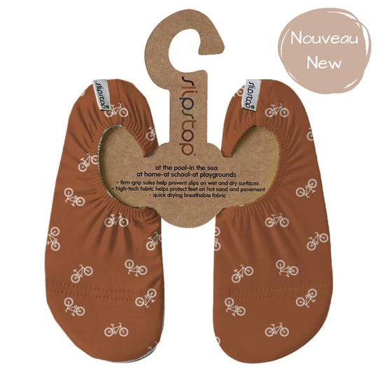 Kids SLIPSTOP Water Shoes -  Bicycle Cognac