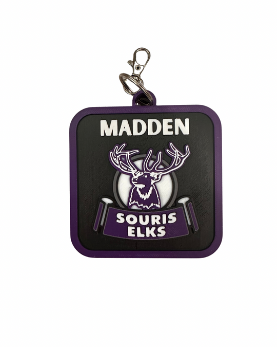 Custom Hockey Bag Tag Keychains