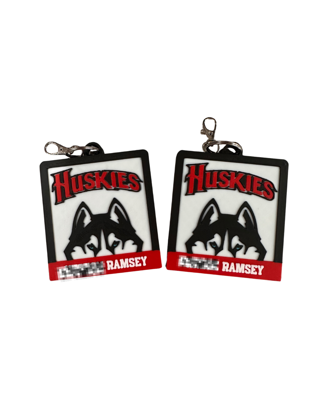 Custom Hockey Bag Tag Keychains