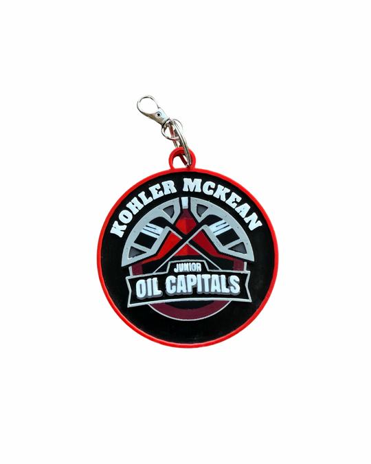 Custom Hockey Bag Tag Keychains