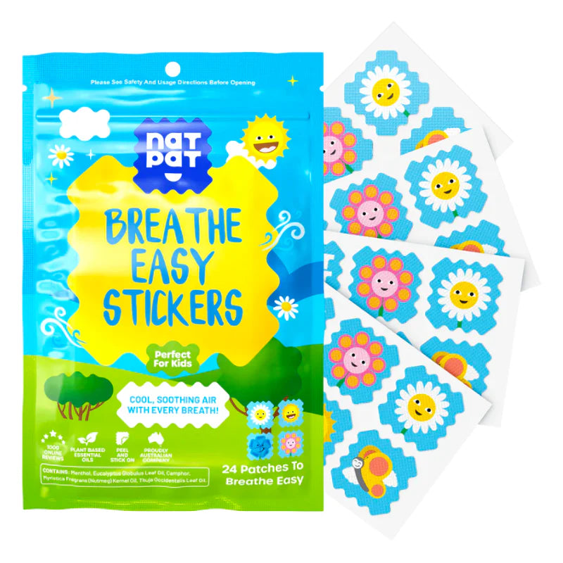 Nat Pat - Breathe Easy Stickers (24 Pack)