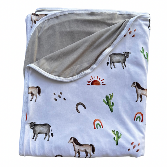 Western Boho Toddler Blanket