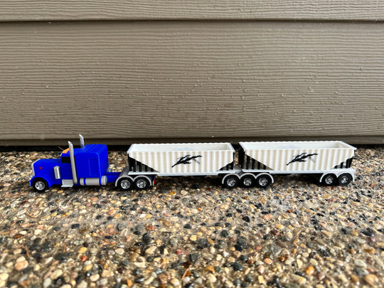 *NEW DESIGN* Semi w/ Super B Trailers