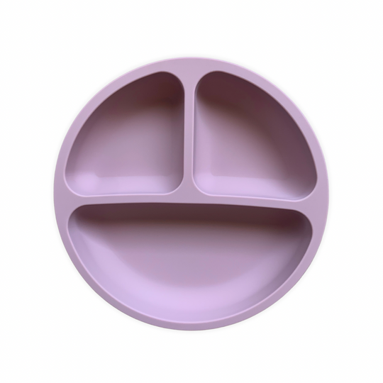 Lavender Haze Silicone Divider Plate w/ Fork