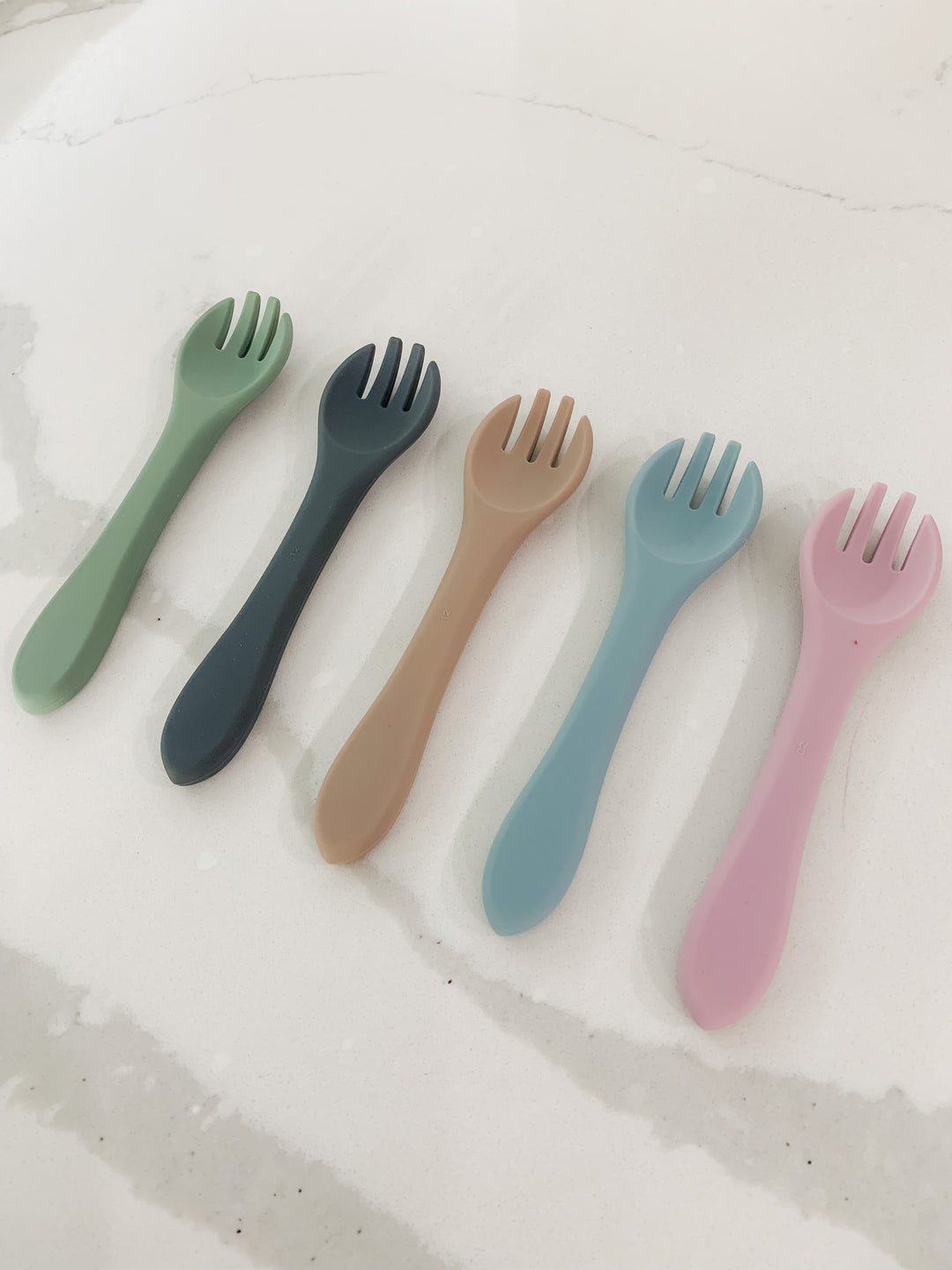 Harvest Beige Silicone Divider Plate w/ Fork