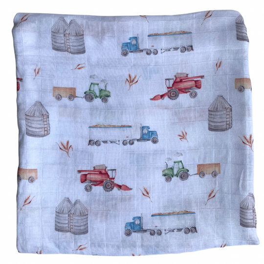 Farm Kid Muslin Swaddle