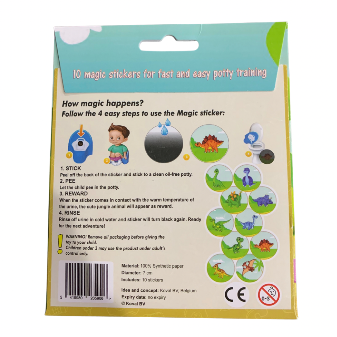 Potty Stickers - Dinosaur