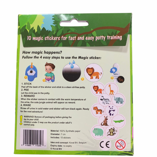 Potty Stickers - Zoo