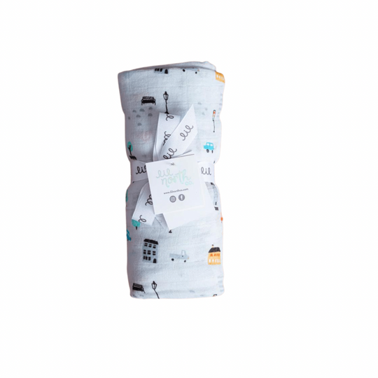 City Cars Muslin Single Swaddle