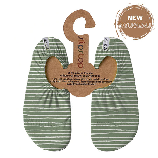 SLIPSTOP Water Shoes - Sage Stripes