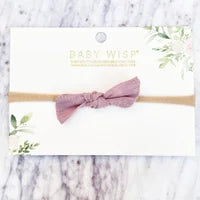 Knotted Bow Mauve Headband